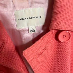 Banana republic Pink dress coat